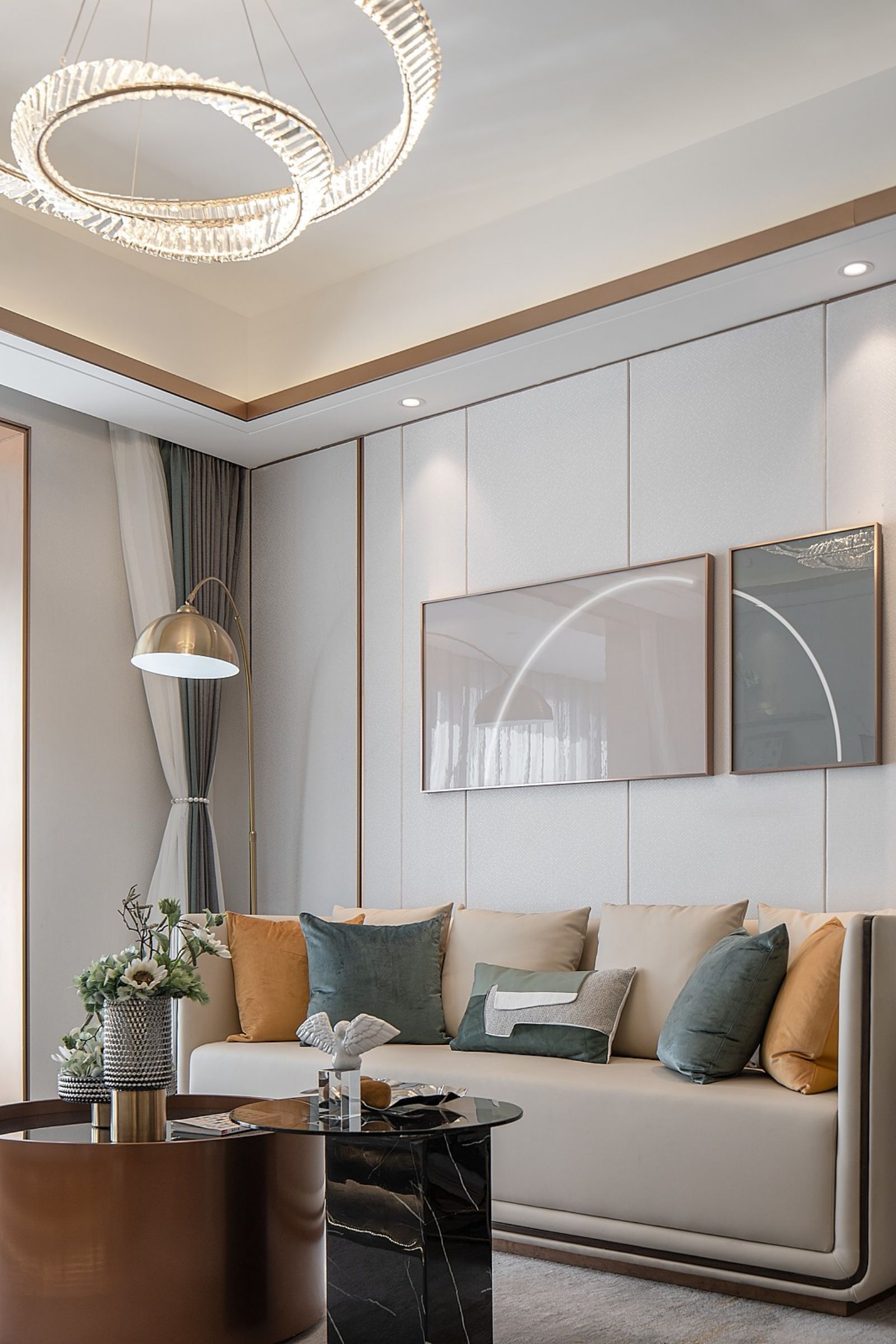 北欧风格客厅卧室设计丨中国焦作丨运成设计-9