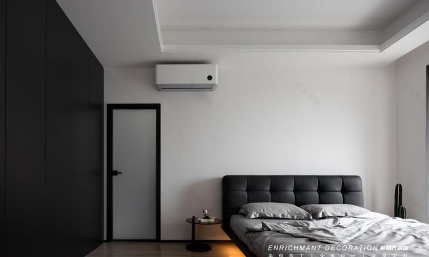 极致黑白 · 简约高级感爆棚的精装房改造丨易越-49