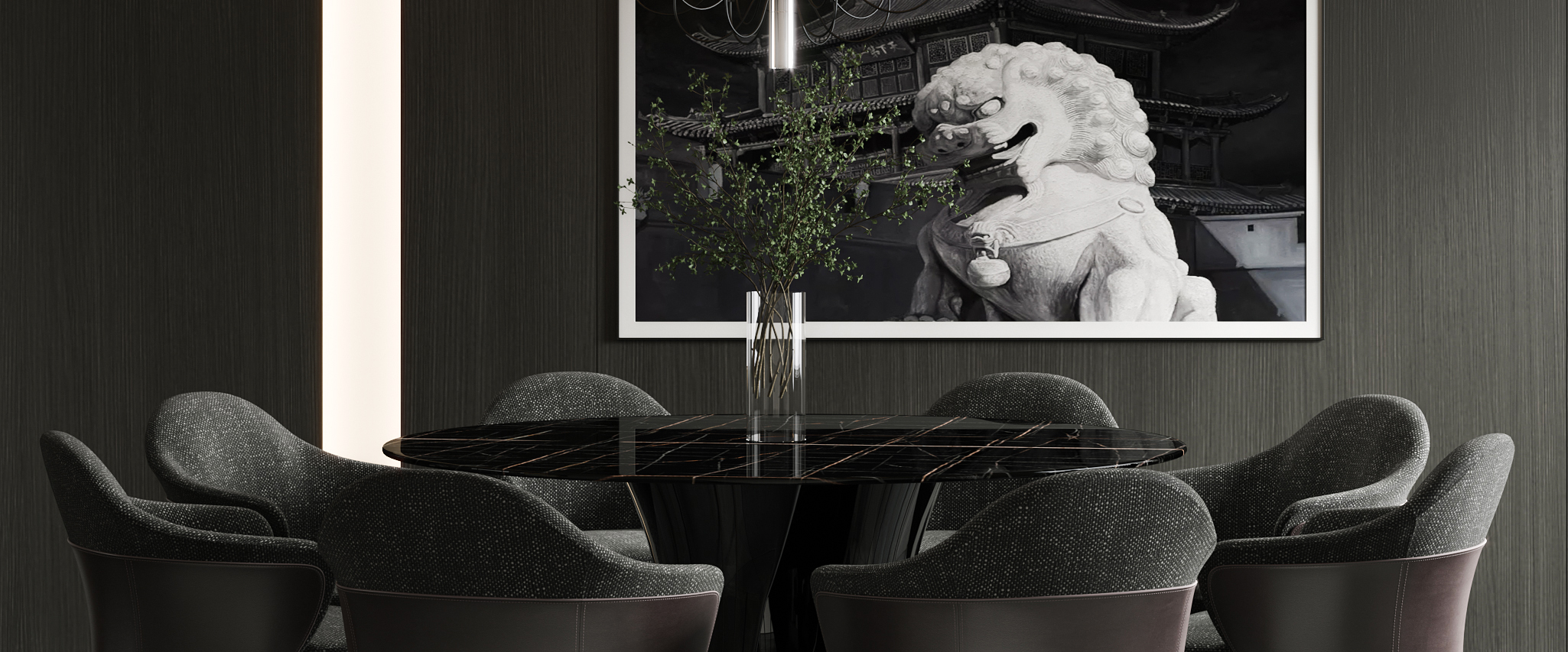 现代简约平层空间丨左舍-9