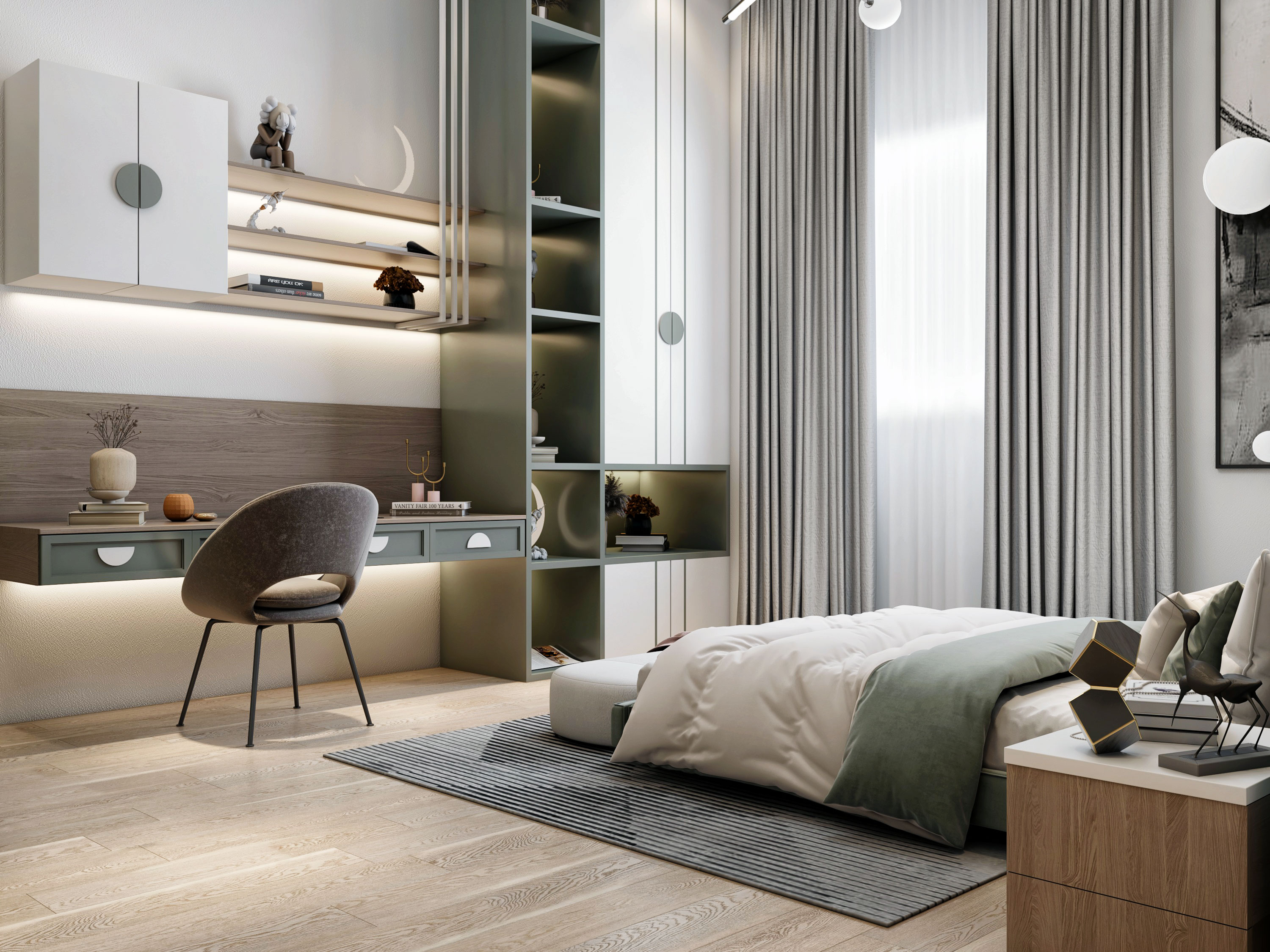 Boy Bedroom Design Project l Saudi Arabia-3