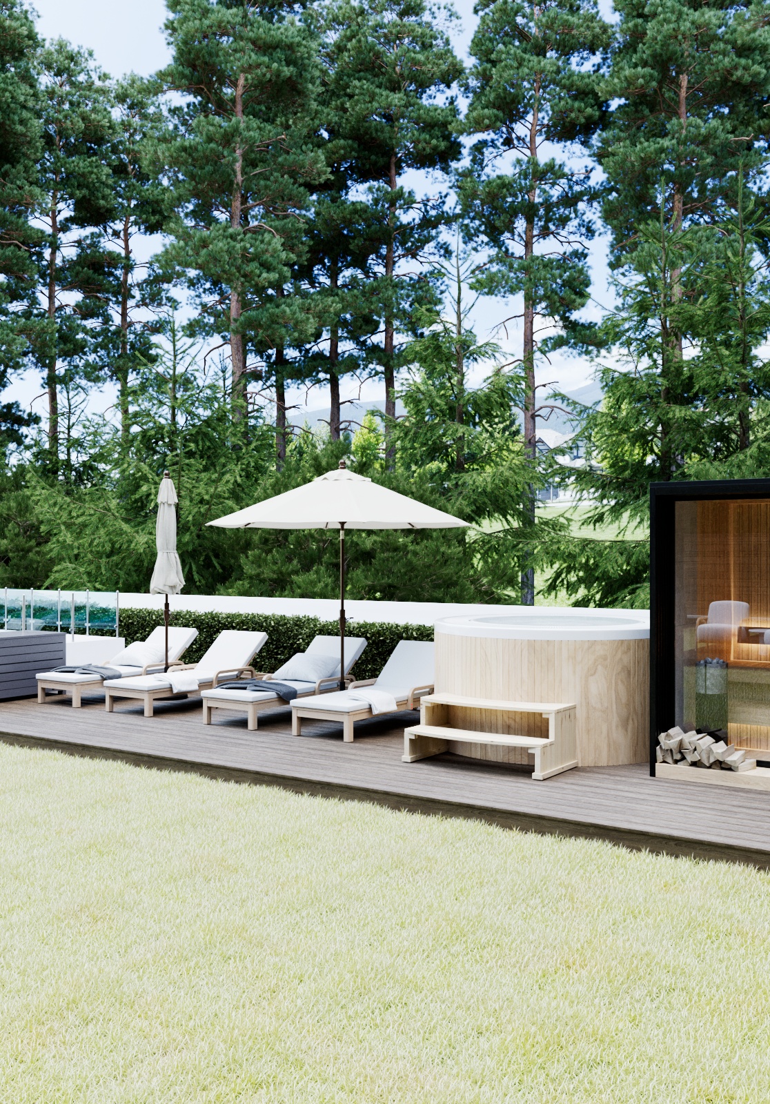 Garden Office Project & Outdoor Wellness area-13