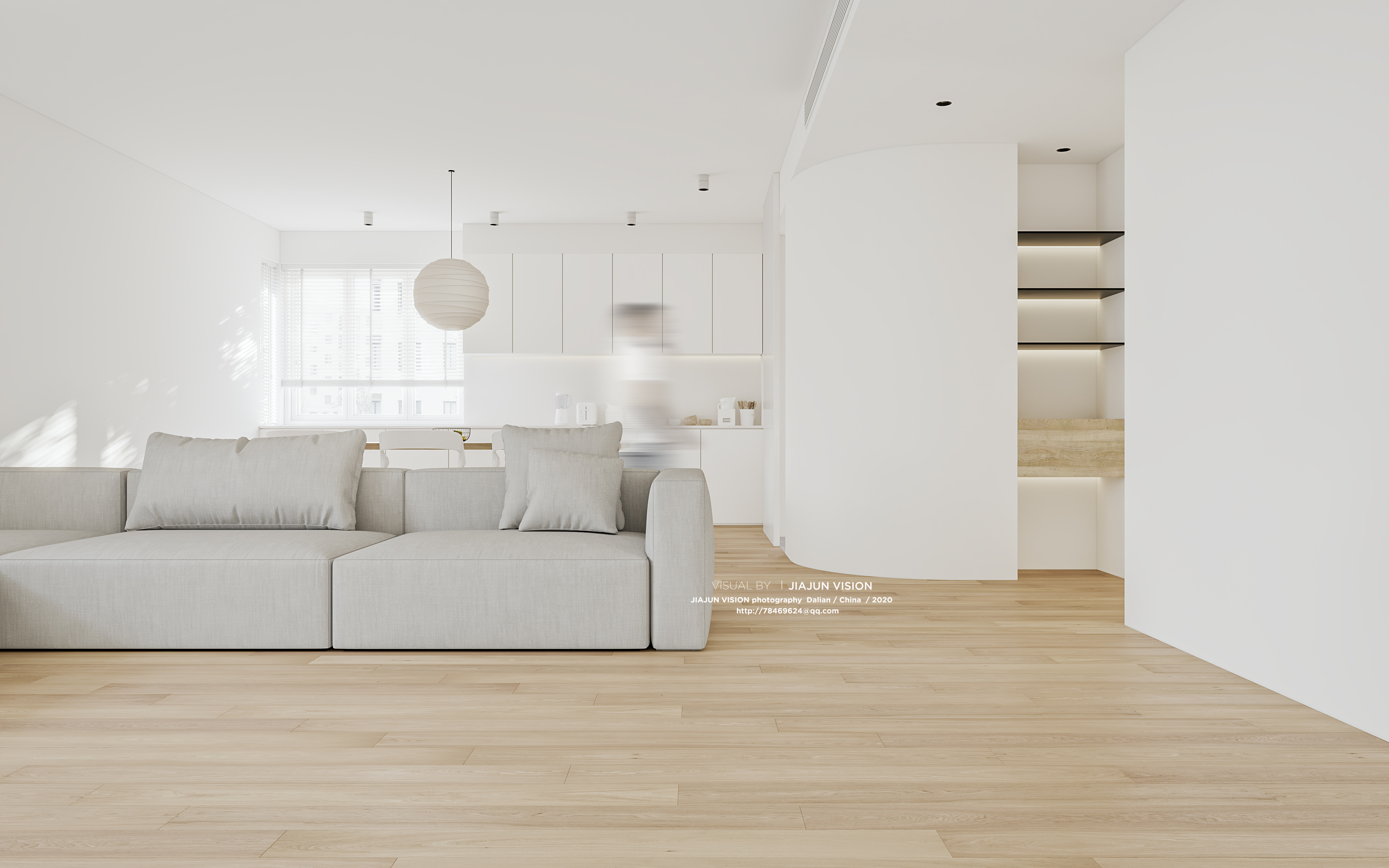 现代极简风格效果图展示——干净利落的空间美学-3