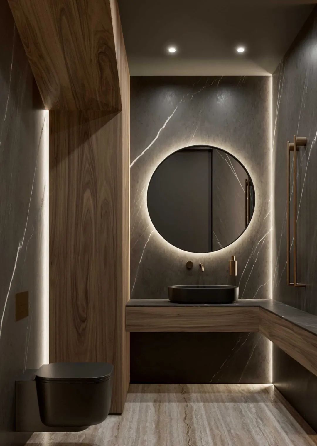 胡桃木打造现代简约豪宅丨Ab Architects-33