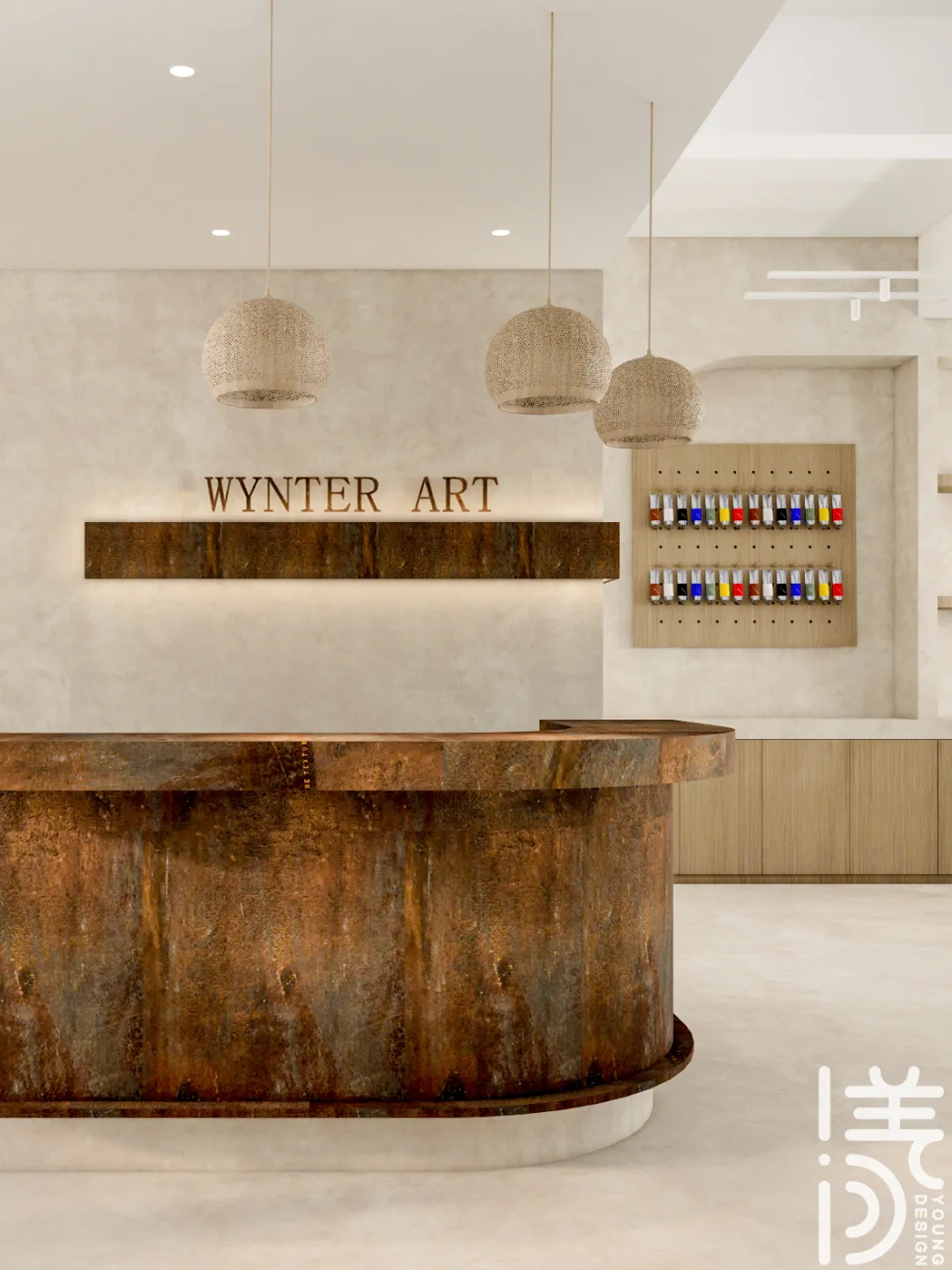 锈迹·水泥艺术 · 侘寂风格画室设计丨深圳漾空间设计有限公司-4