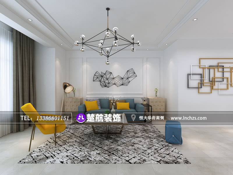 盘锦霞光府·馨园 139 平现代风格装修设计丨中国盘锦丨楚航装饰-14