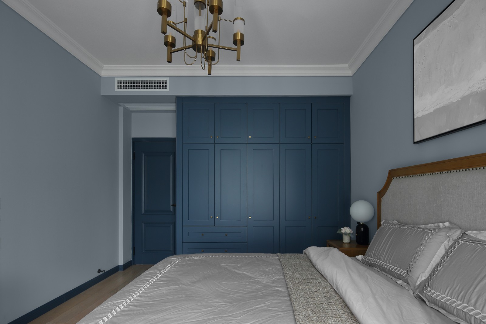 清羽设计 · 成都 178㎡优雅灰蓝家居,打造舒缓港湾氛围-55