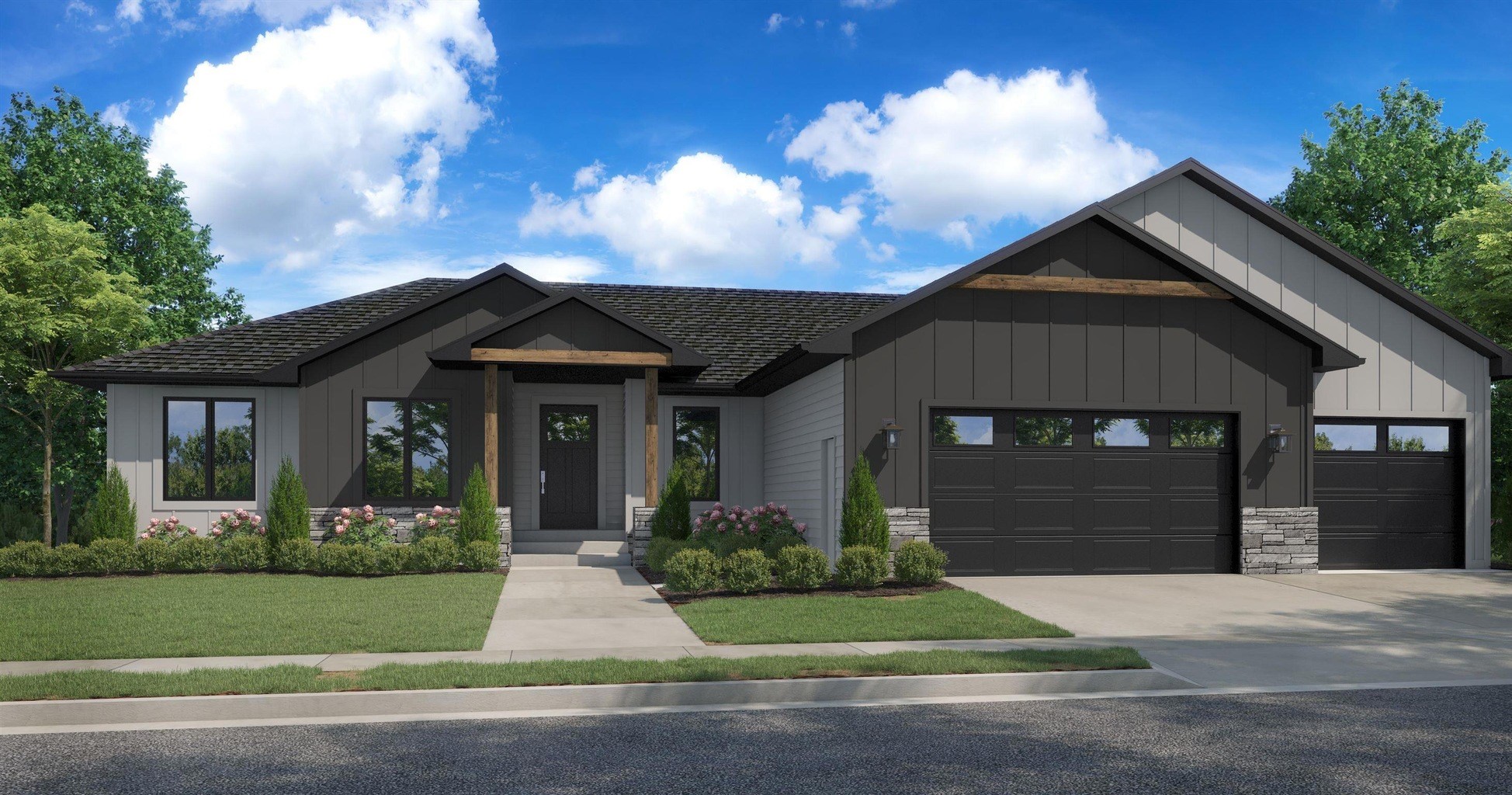 3D 住宅正面渲染服务丨The 2D3D Floor Plan Company-15