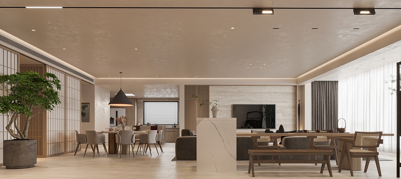 简约风格大平层设计-3