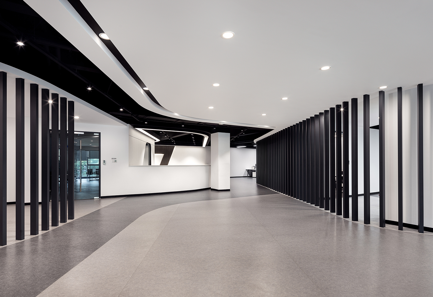 极简黑白灰—GDE·弘雅 塑造时尚办公空间-13