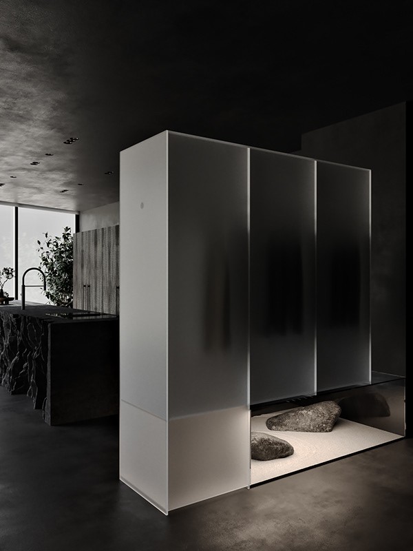 125㎡黑色系住宅设计 超酷！-1