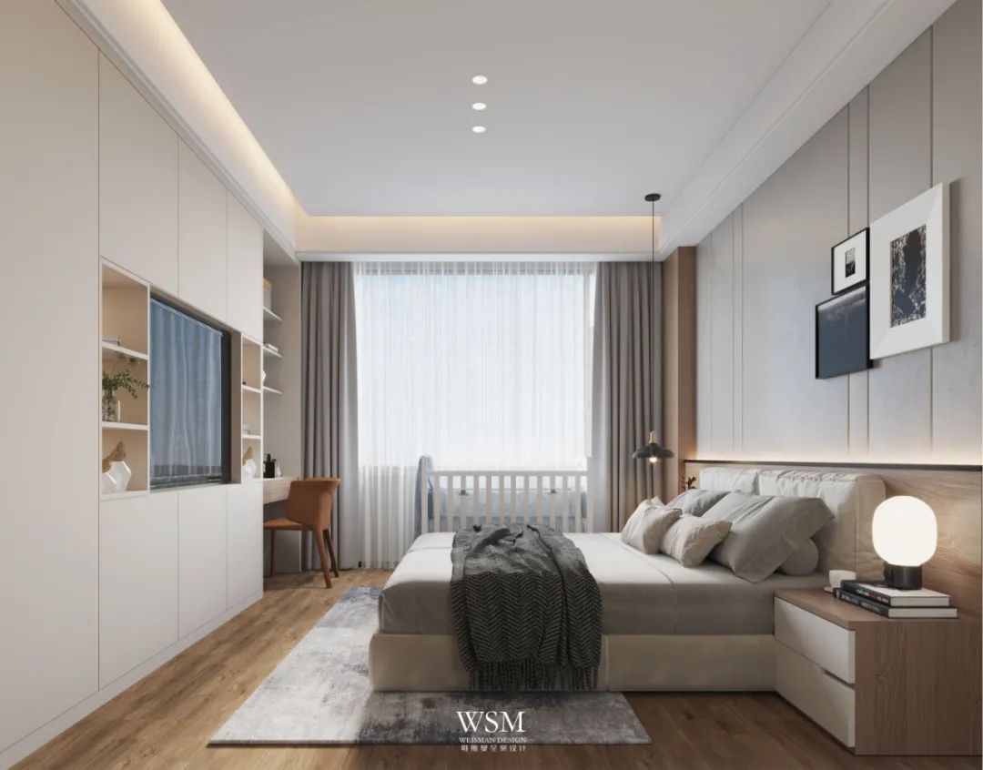 海南海口四口之家，200 平米简约时尚大平层设计-22