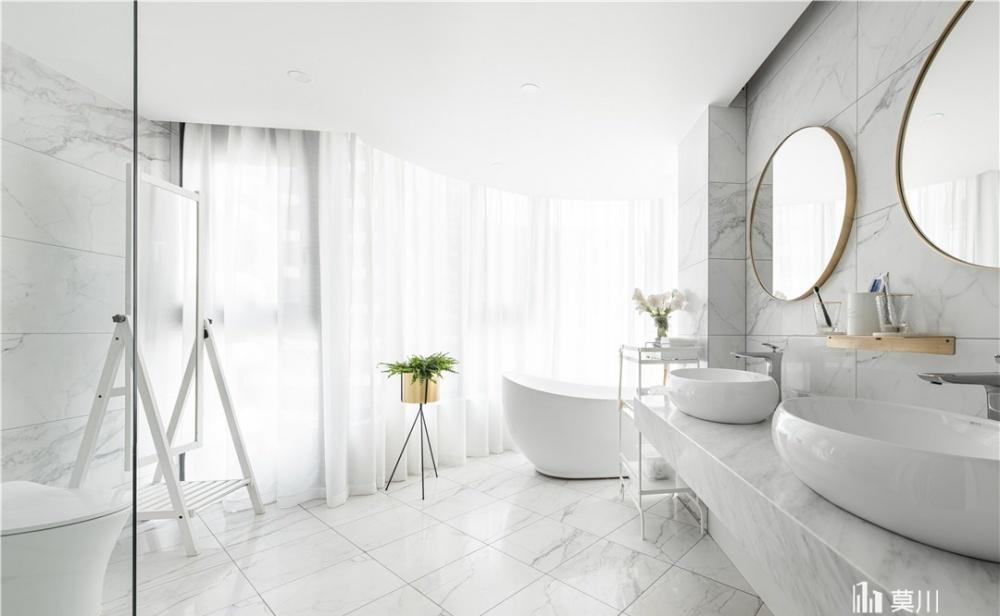 莫川设计丨平层北欧风 | 简约黑白灰,致敬悠闲生活-34