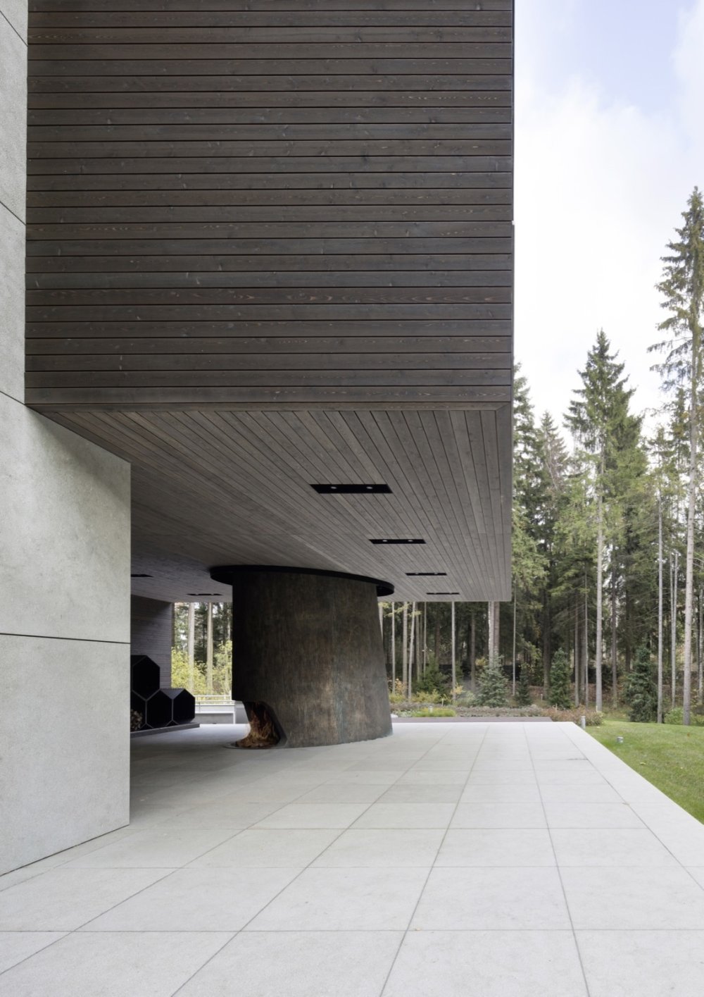 莫斯科北部森林中的现代别墅丨俄罗斯莫斯科丨威廉·萨瓦伊-7