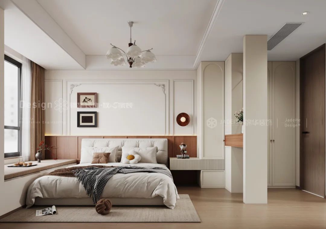 105㎡建发圆玺法式中古风精装房改造丨苏州锦华装饰-35