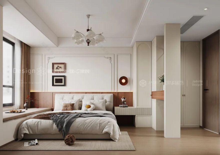 105㎡建发圆玺法式中古风精装房改造丨苏州锦华装饰-35