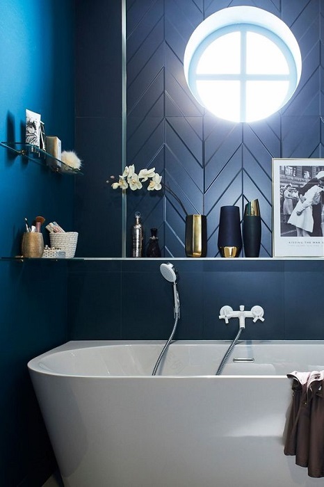 现代蓝色调家居室内设计-24