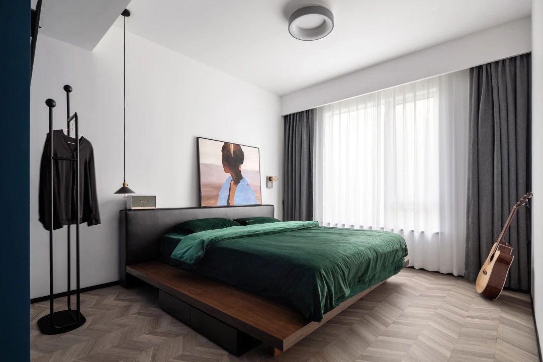 军人夫妻的硬朗现代轻工业风之家-56