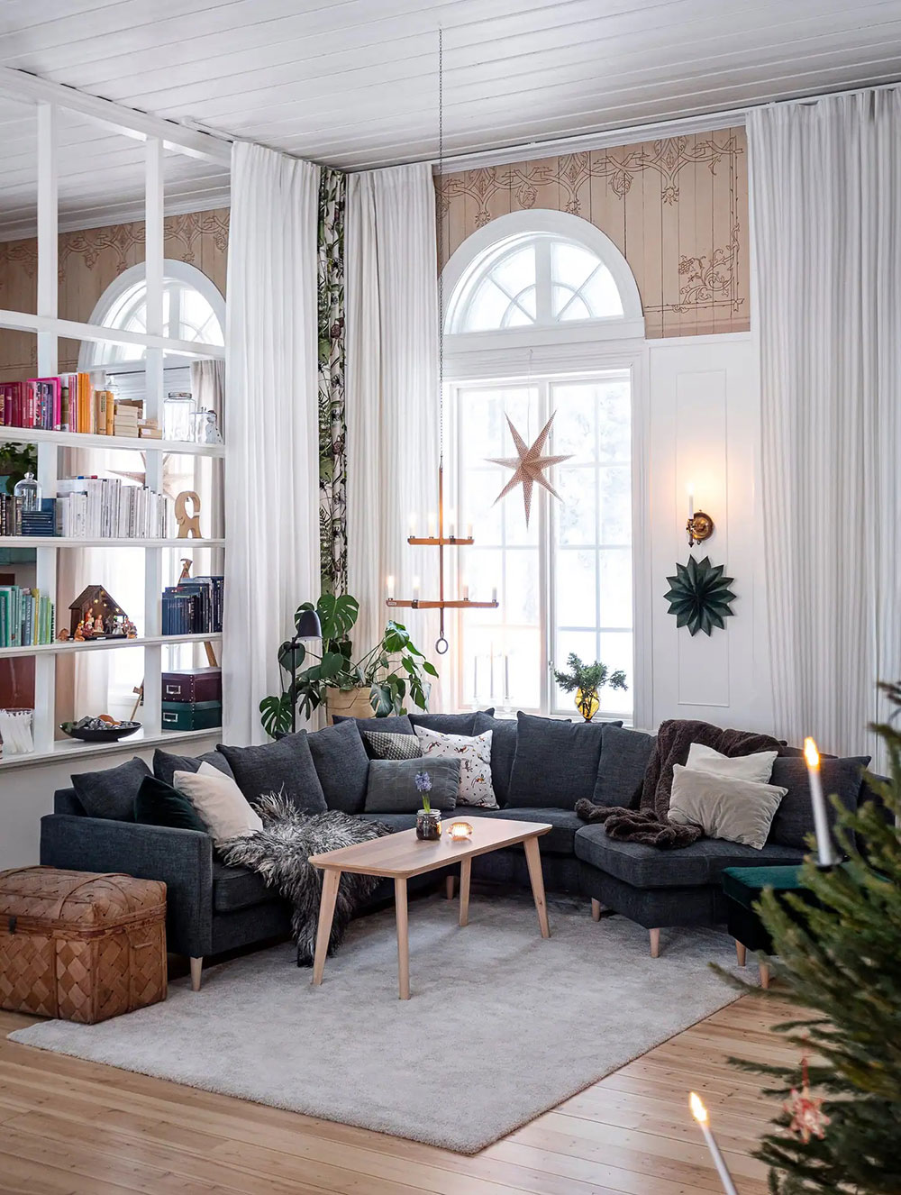 瑞典 19 世纪旧教堂的冬季童话之家-5