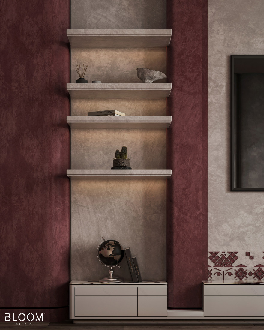 海福卧室(注:这里HAIF可能是一个品牌名之类的,音译为海福,若有具体背景信息可替换为更合适的译法)丨阿曼丨Bloom Studio-19