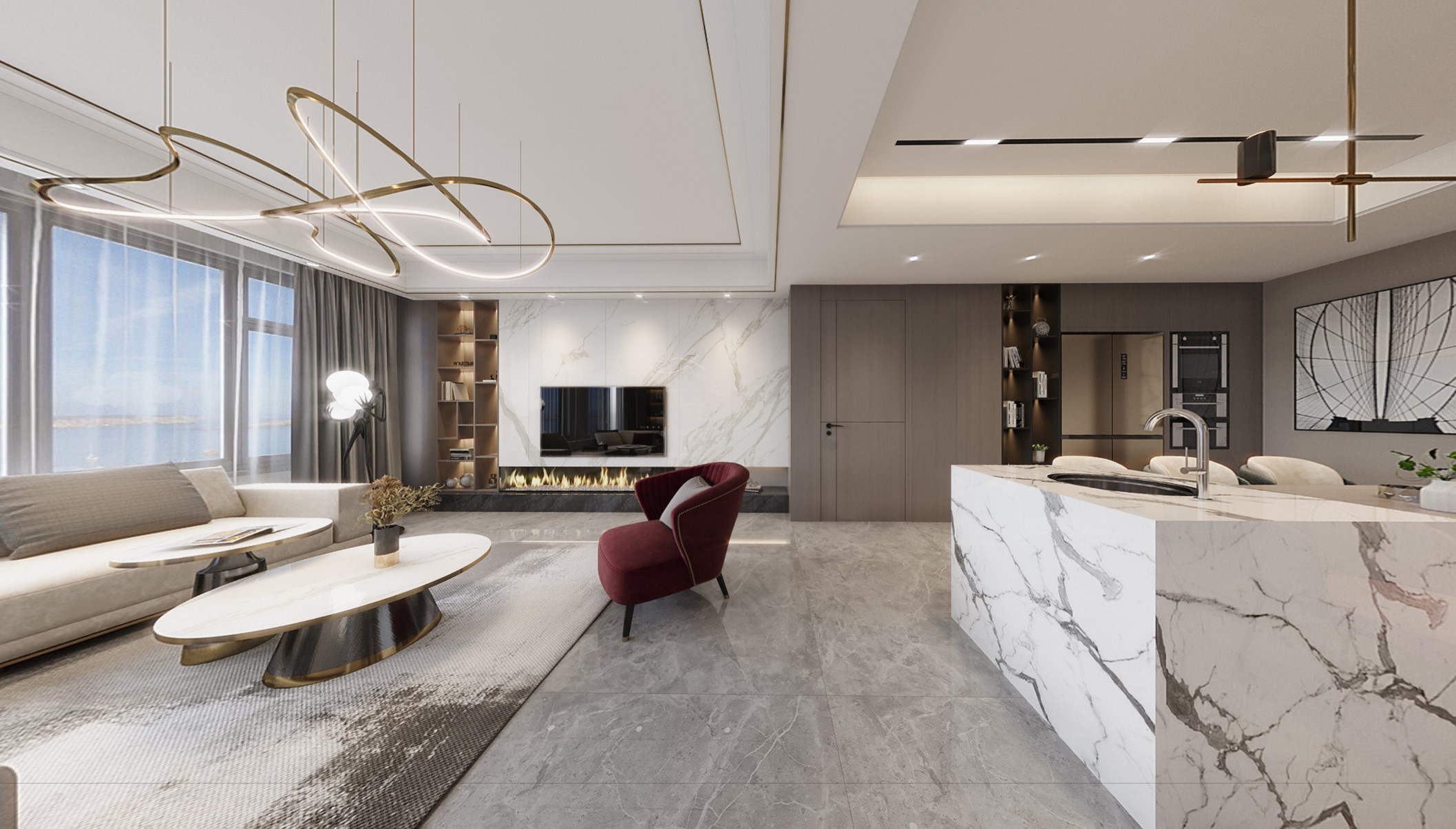 麓湖生态城 260 方现代风格赏析丨中国成都丨圣都家居装饰有限公司-9