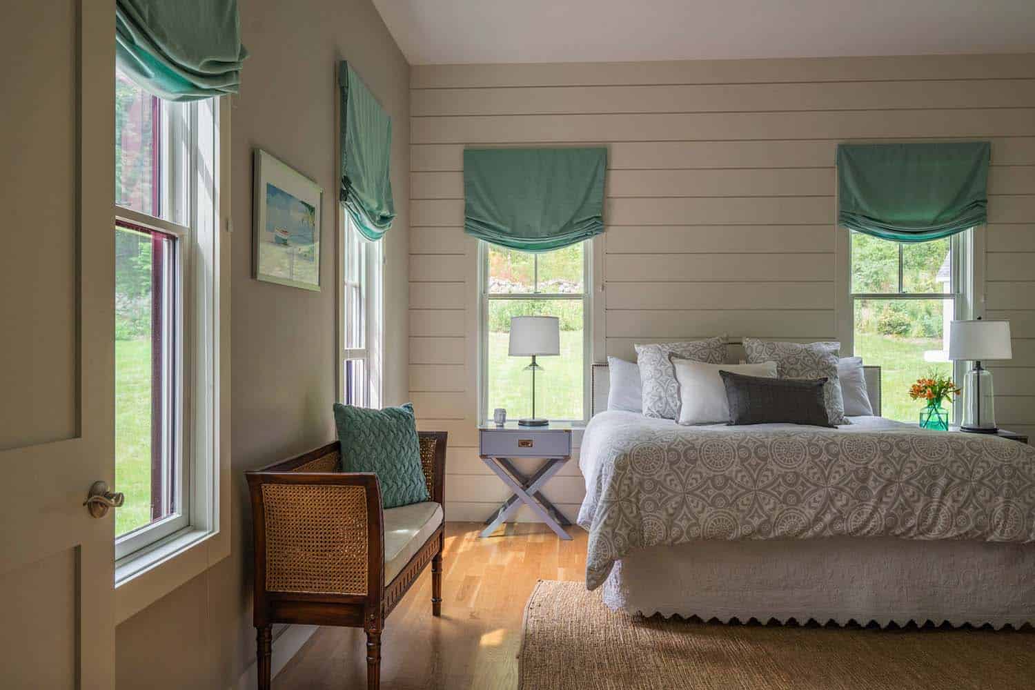 Modern farmhouse style nestled in an idyllic woodsy New England setting-9