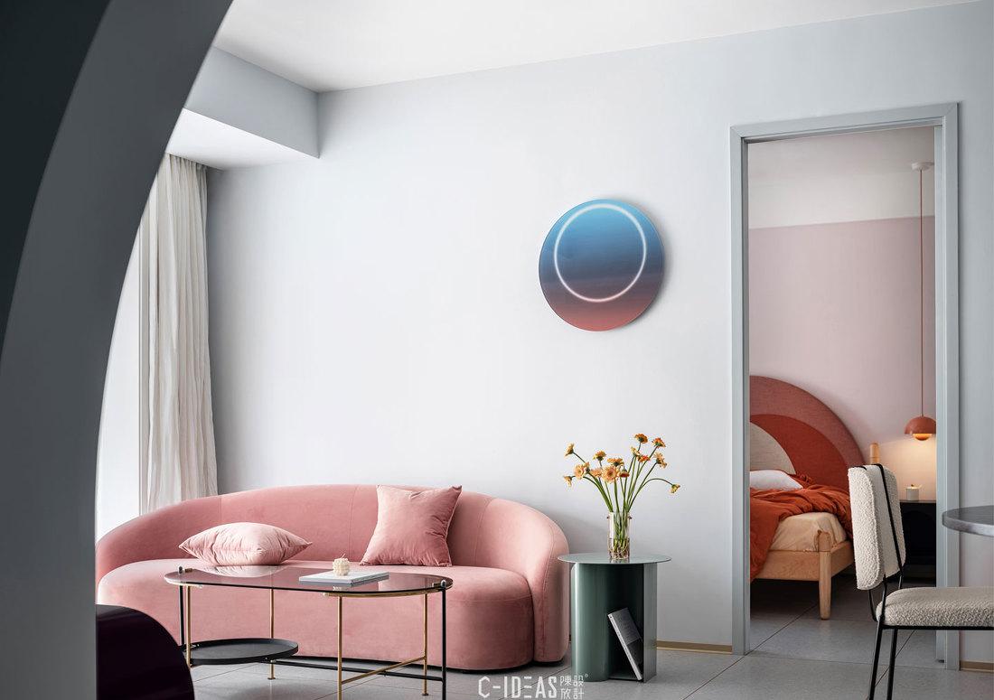 梦幻色彩的平层空间设计丨中国武汉丨武汉陈放设计-12