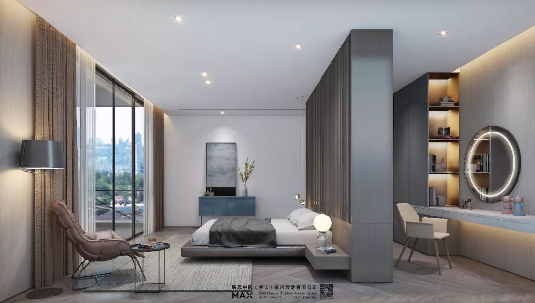 湖景花苑别墅 | 现代轻奢的人居美学-32