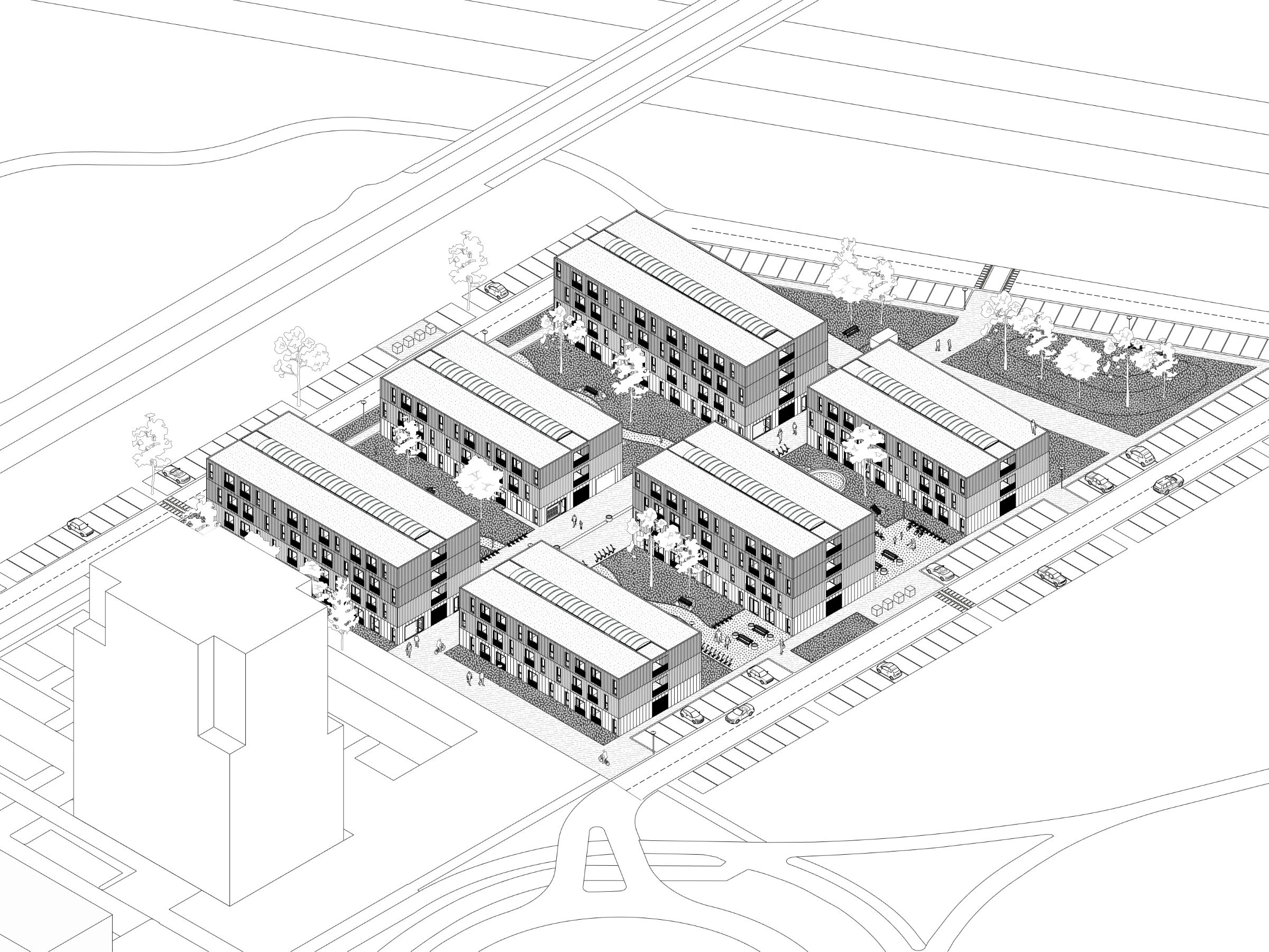 211 套临时公寓和公共空间设计丨荷兰阿尔梅勒丨Studio Selva-13
