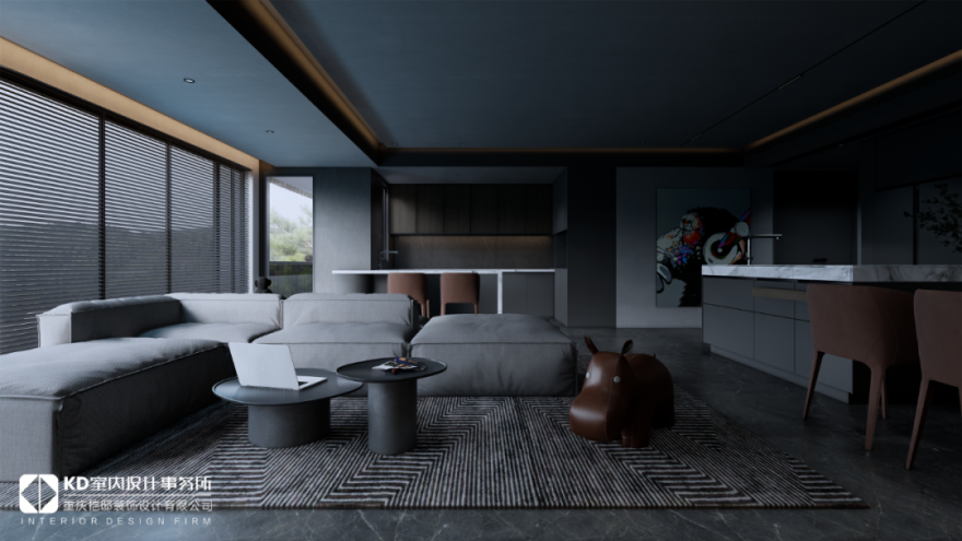 高级灰的温柔魅力|壹号半岛165㎡现代简约之家丨中国重庆丨KD室内设计事务所-25