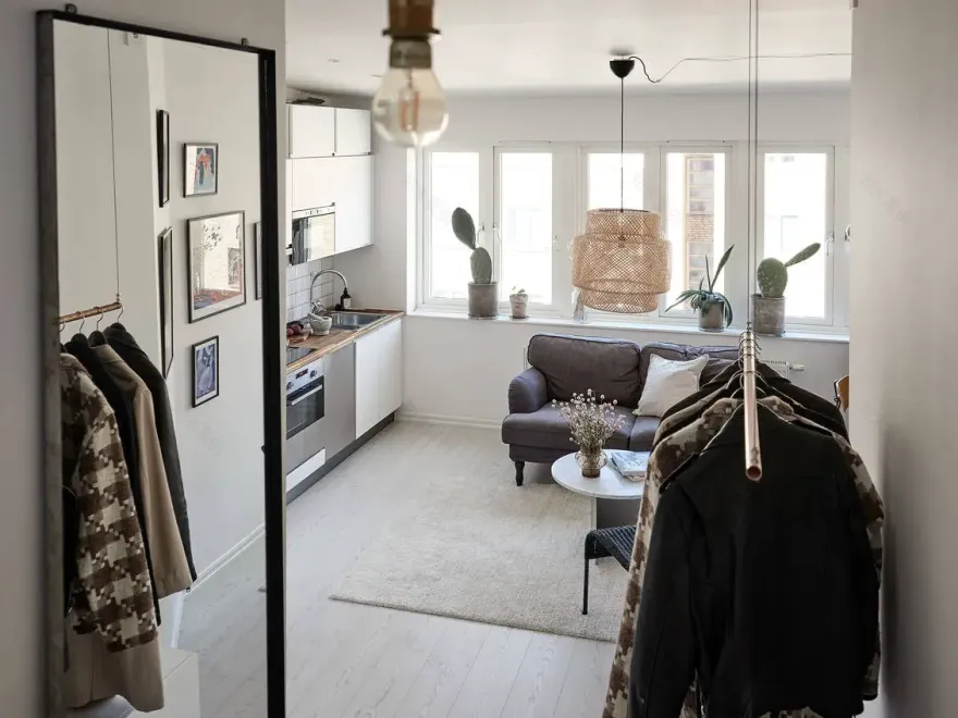 23m²瑞典风格小户型,创意阁楼卧室设计-16