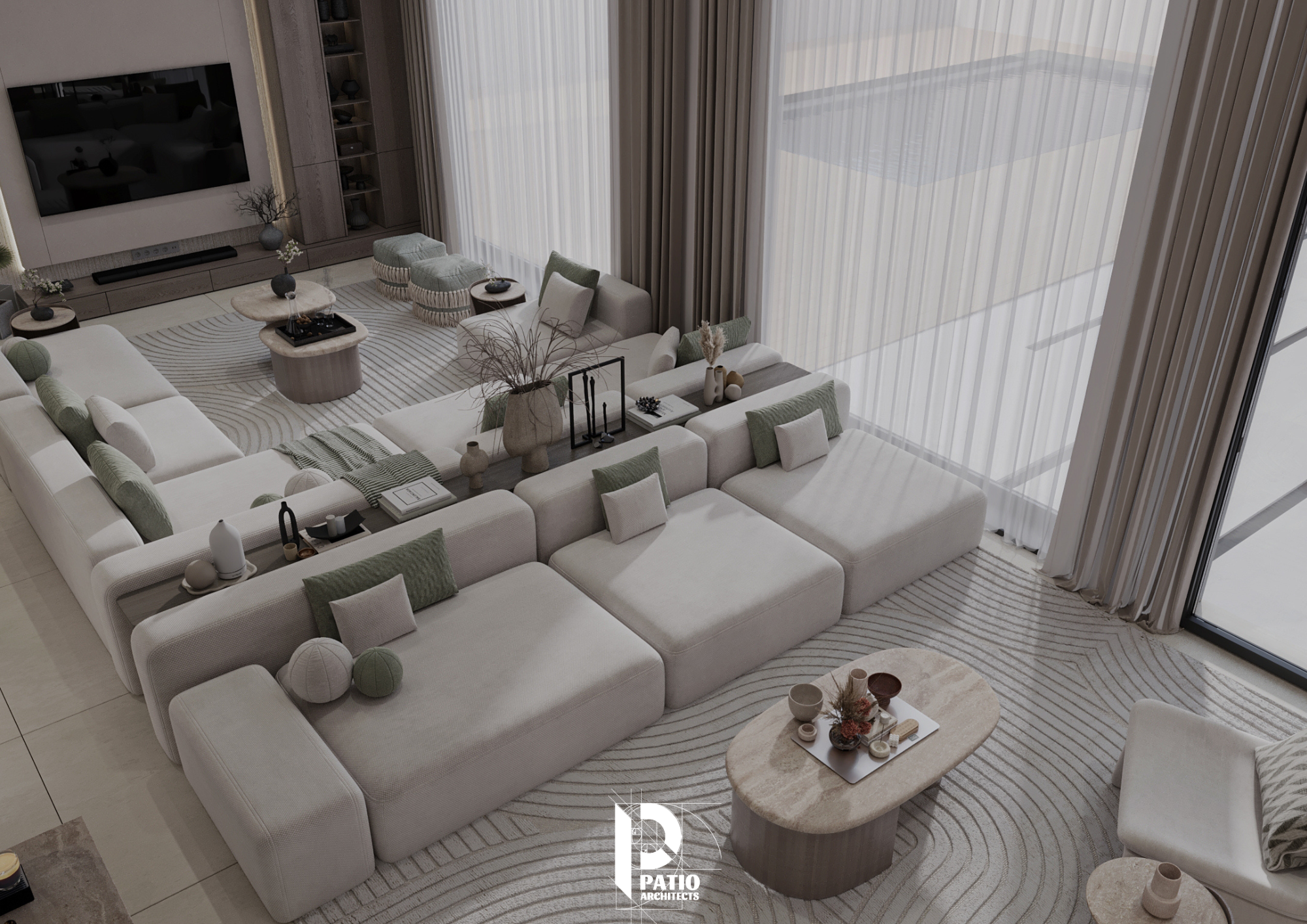 Modern family living room & Coffee Corner-8