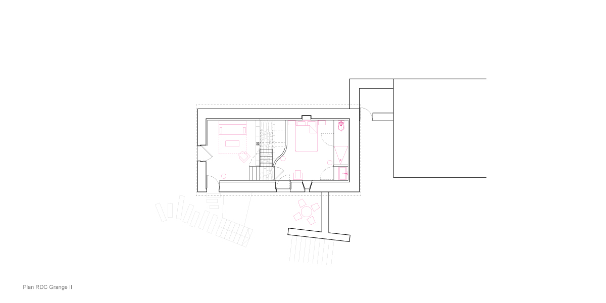 Granges Périgourdines réhabilitées en gîte - CoCo architectureCoCo architecture-5