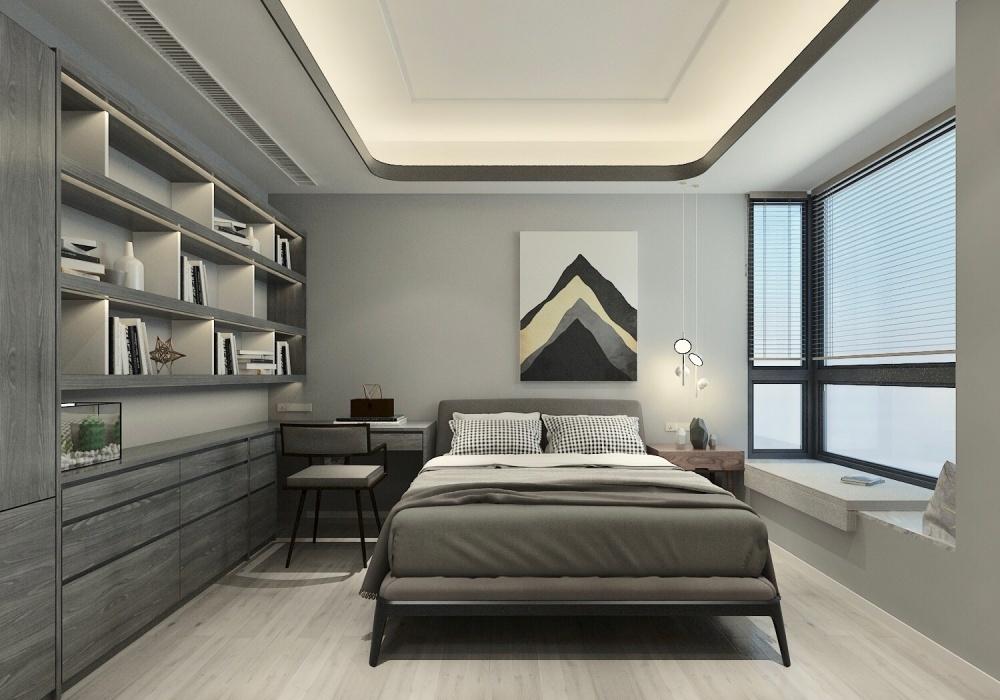 融合南北对流与女性力量的黑灰色系家居设计-51