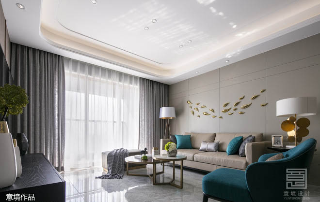 115㎡现代轻奢住宅  意境设计-22