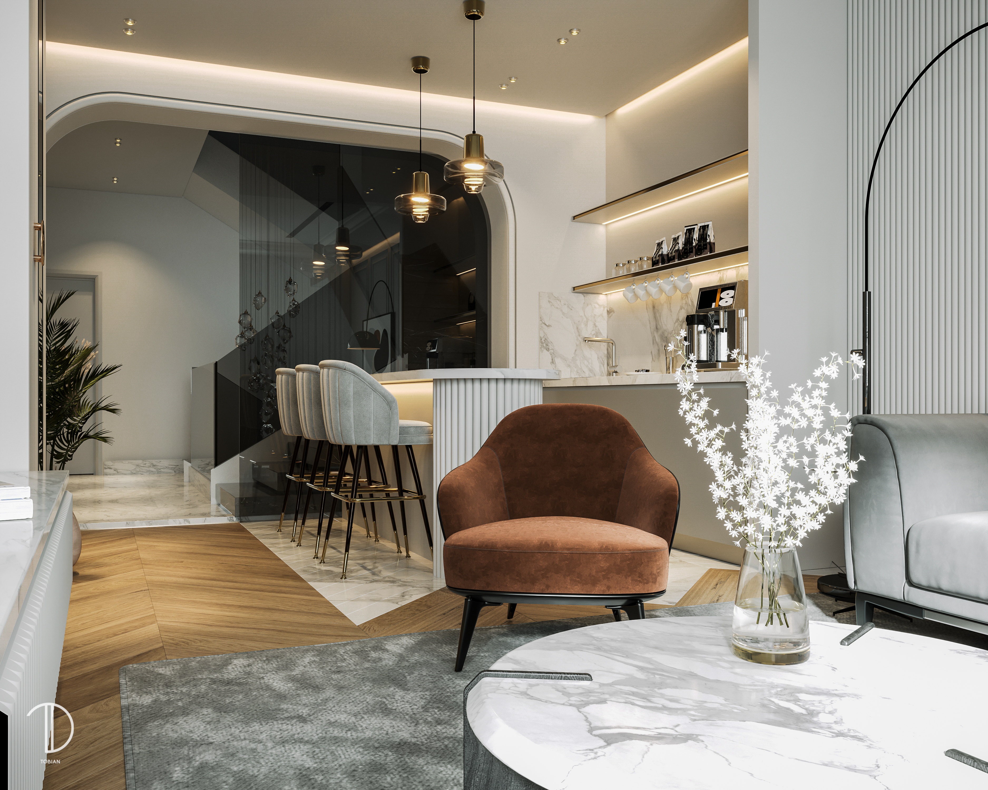 Living Space with kitchenette / HydePark-3