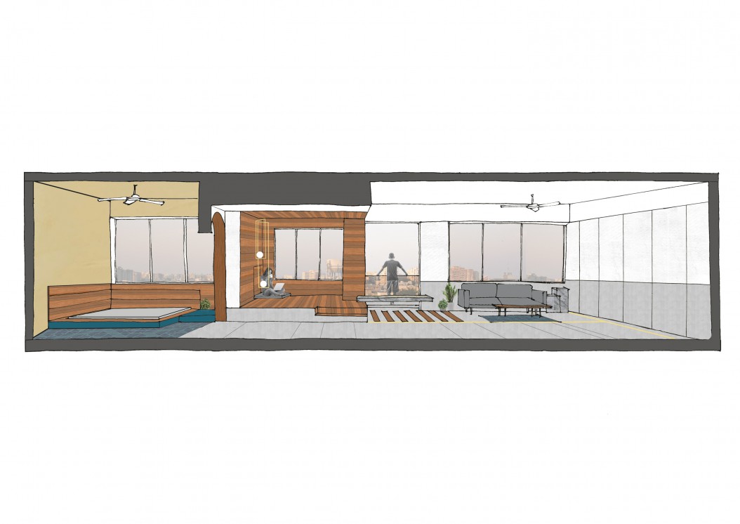 67㎡印度设计师“未完成”的私宅  Saransh-31