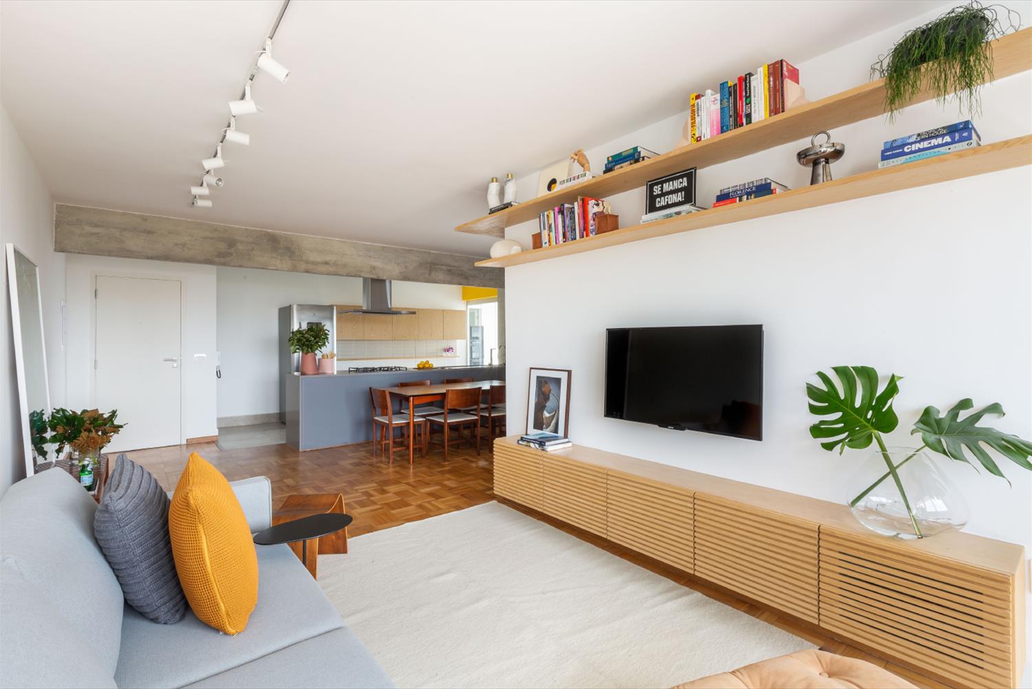 简约艺术风巴西公寓设计-1