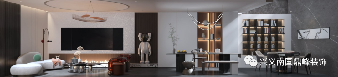 龙岸 260㎡现代风家居设计丨兴义南国鼎峰装饰-12