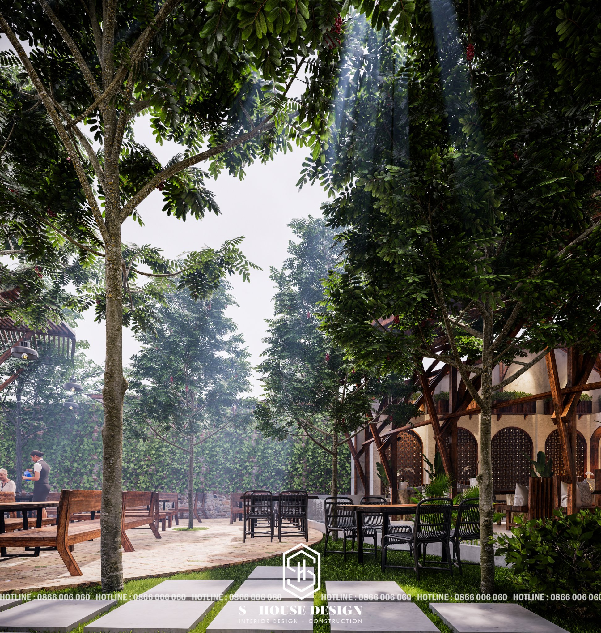巴厘岛风格咖啡店丨SHouse 公司-23