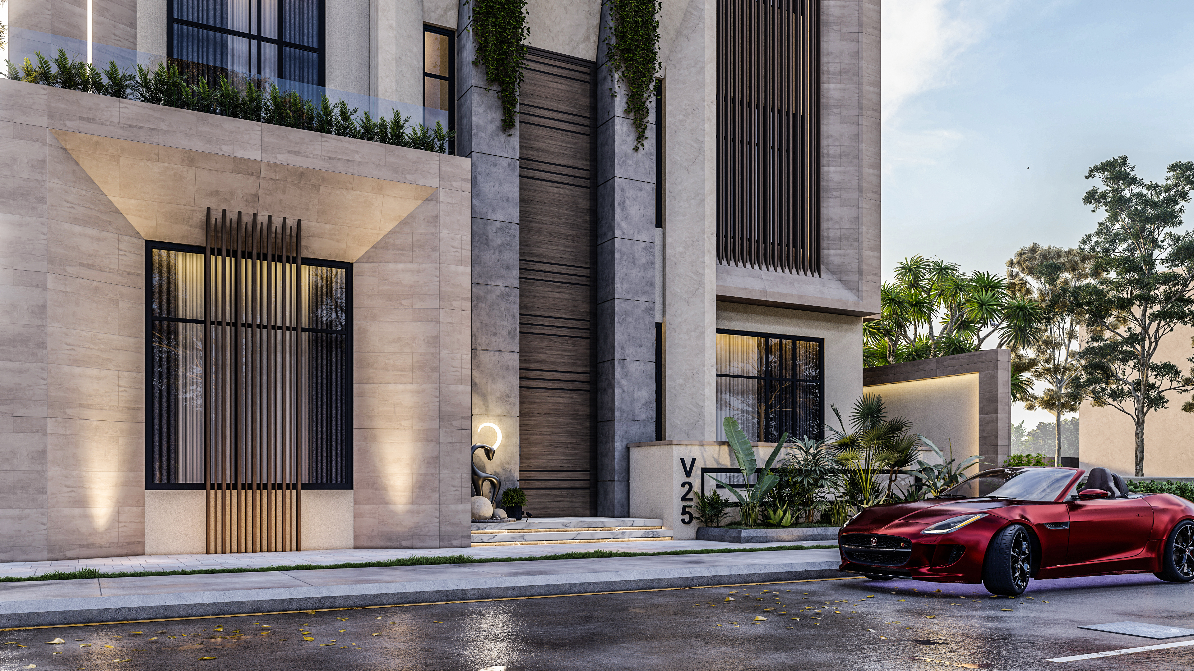 科威特现代别墅设计-8