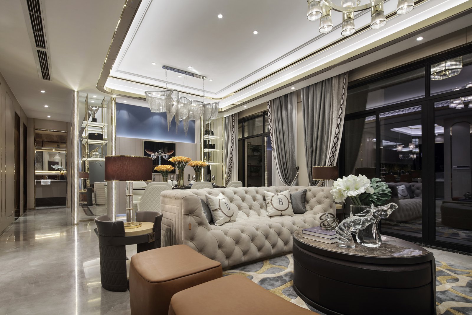 浮光跃金 遇见年华——142㎡重庆协信·天骄公园  品辰设计-2