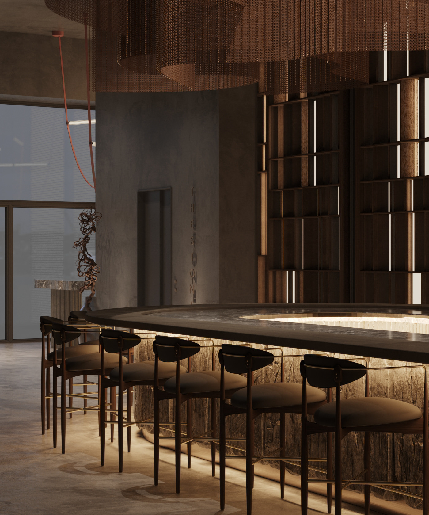 280㎡餐厅设计 超有氛围感！-13