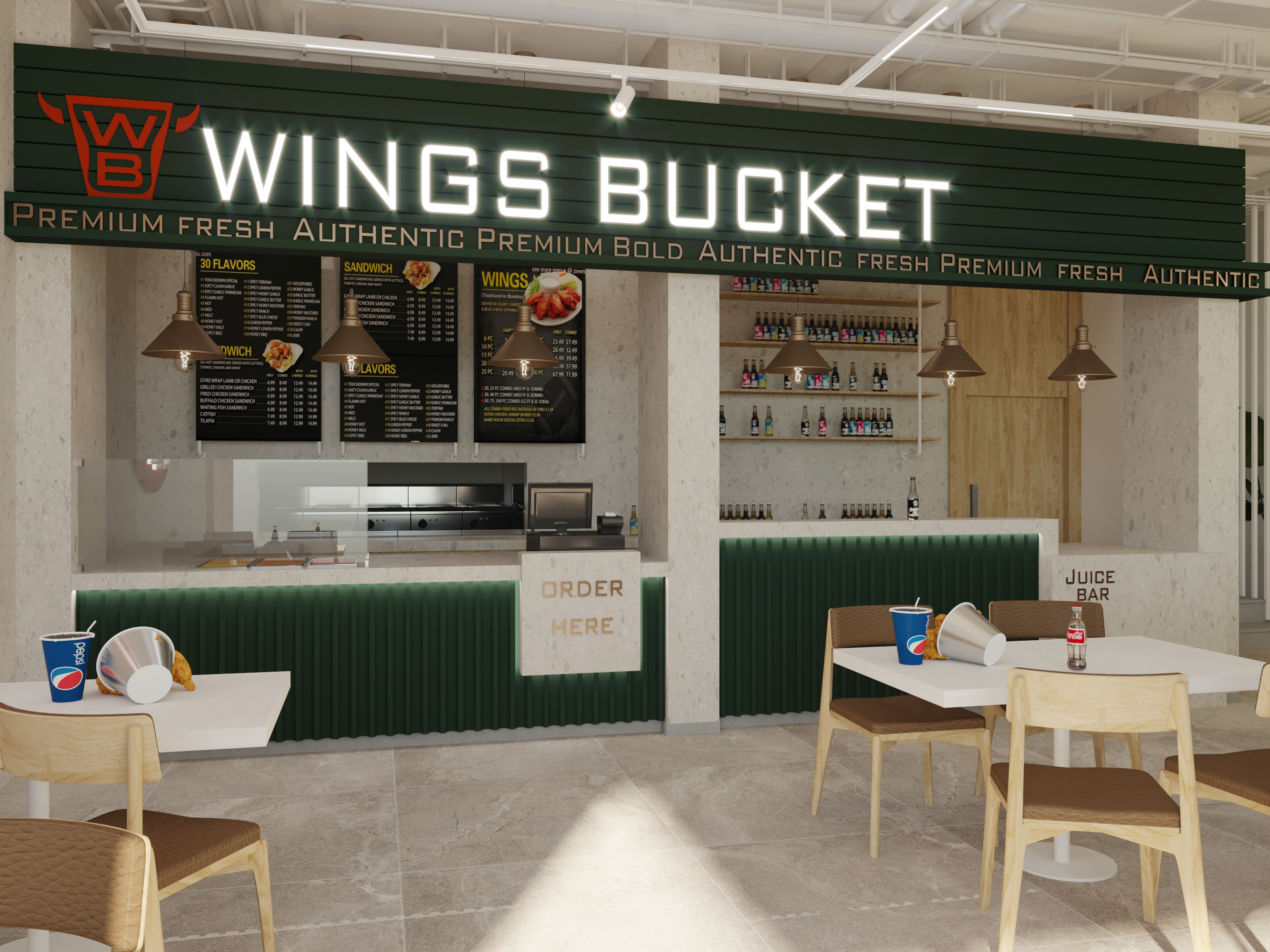 Wings Bucket 餐厅设计丨约旦扎尔卡-6