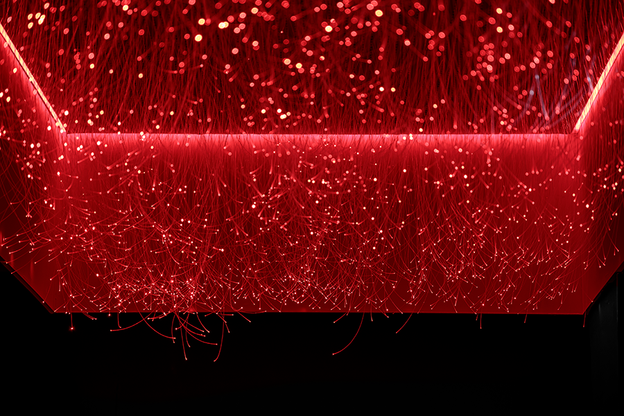 成都 320㎡火山岩洞韩式烤肉空间,演绎红与黑的独特魅力-42