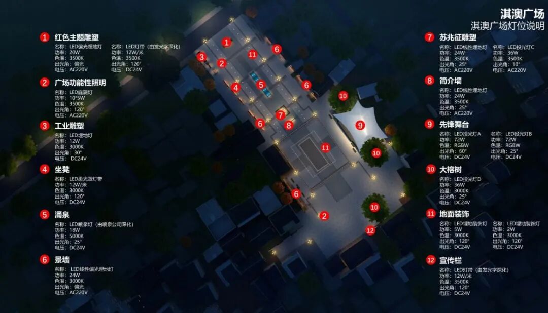 项目介绍｜红色美丽乡村改造中的泛光设计理念-45