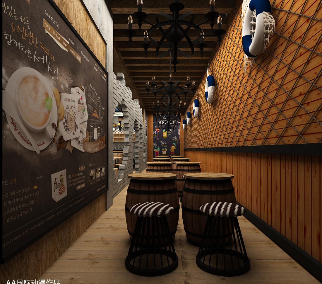 二次元动漫风休闲馆,集餐饮娱乐于一体-8