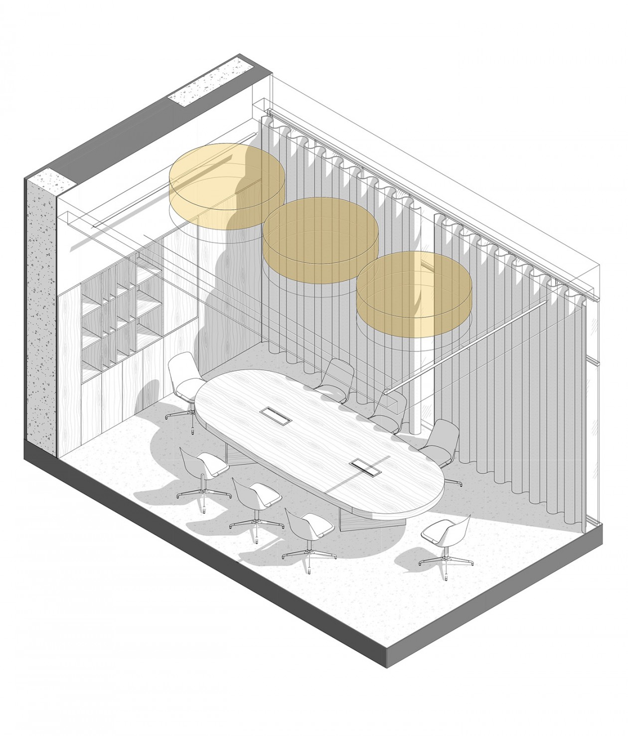 木质简约风办公空间设计-9