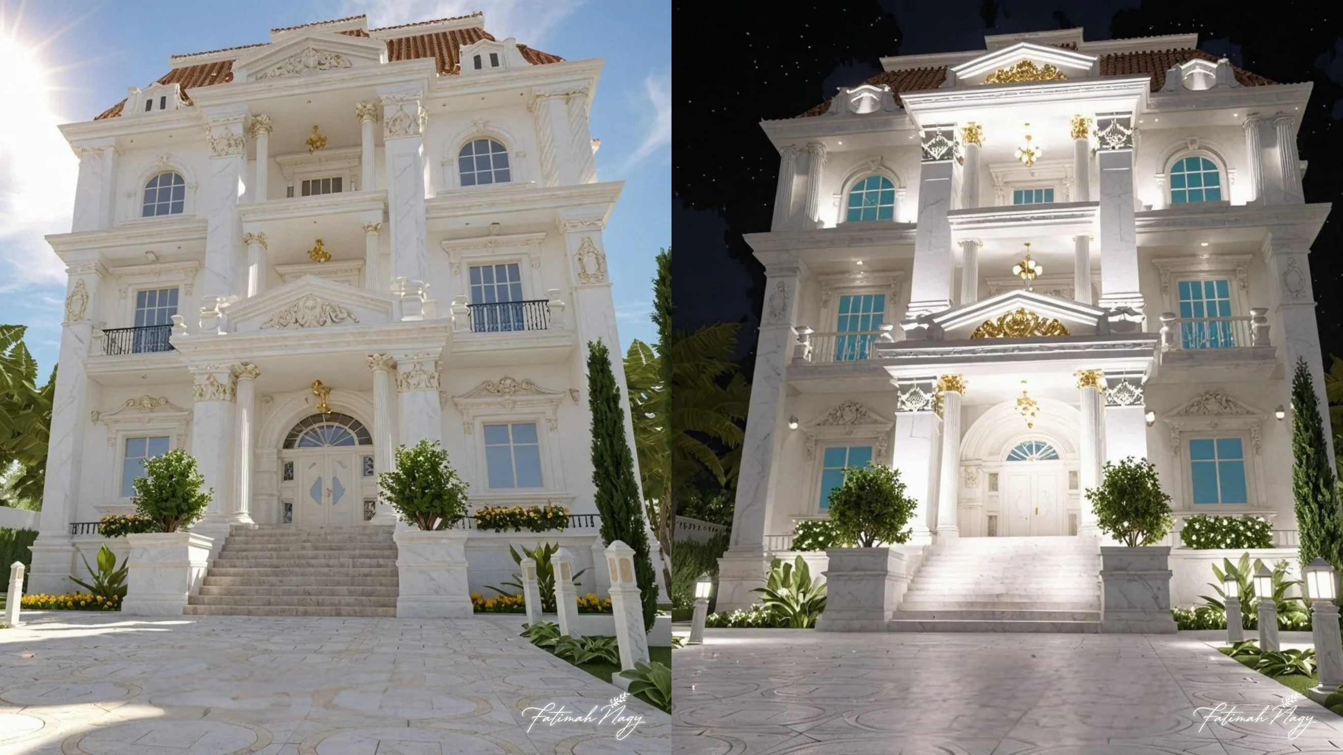 Classical Villa – 3D Landscape Design-12