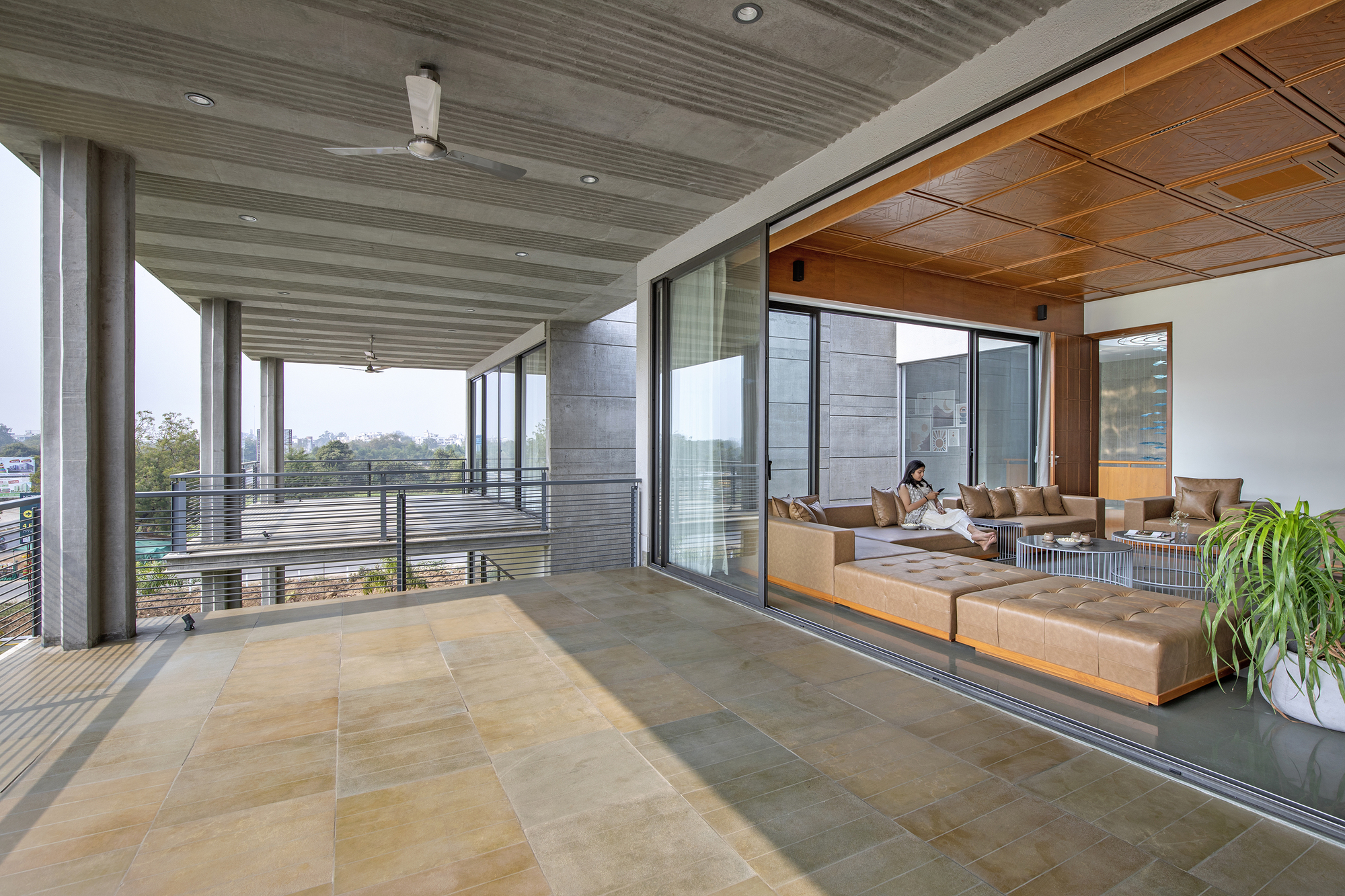 马德维利亚 混凝土房屋丨印度丨K.N.Associates-40