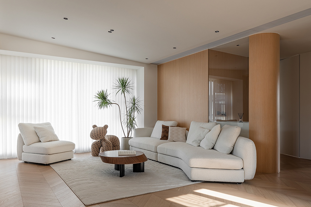 暖色原木风 · 义乌蒲荷花苑住宅设计-5